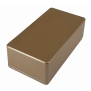 125B Style Aluminum Diecast Enclosure METALLIC DARK CHAMPAGNE
