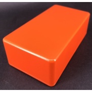 125B Style Aluminum Diecast Enclosure MATTE ORANGE SAND TEXTURE