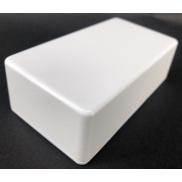 125B Style Aluminum Diecast Enclosure MATTE WHITE SAND TEXTURE
