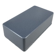 125B Style Aluminum Diecast Enclosure Matte Gray Hammer