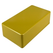 125B Style Aluminum Diecast Enclosure Metallic Yellow Gold
