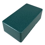 125B Style Aluminum Diecast Enclosure Emerald Green Hammer