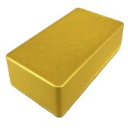 125B Style Aluminum Diecast Enclosure Metallic Golden water texture