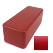 1590A Style Aluminum Diecast Enclosure MATTE RED SAND TEXTURE
