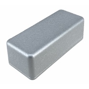 1590A Style Aluminum Diecast Enclosure Metallic Silver water texture