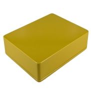1590BB2 Style Aluminum Diecast Enclosure Metallic Yellow Gold
