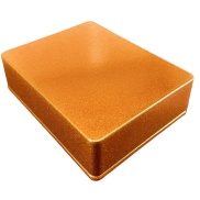 1590BB2 Style Aluminum Diecast Enclosure METALLIC CANDY ORANGE
