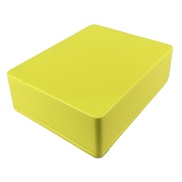 1590BB2 Style Aluminum Diecast Enclosure Sulphur Yellow sand texture