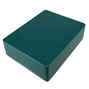 1590BB2 Style Aluminum Diecast Enclosure Emerald Green Hammer