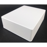 1590BB Style Aluminum Diecast Enclosure MATTE WHITE SAND TEXTURE