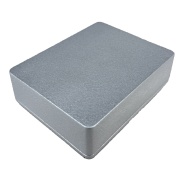 1590BB Style Aluminum Diecast Enclosure Metallic Silver water texture