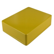1590BB Style Aluminum Diecast Enclosure Metallic Yellow Gold