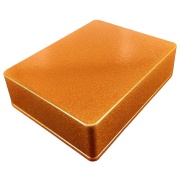 1590BB Style Aluminum Diecast Enclosure METALLIC CANDY ORANGE