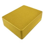 1590BB Style Aluminum Diecast Enclosure Metallic Golden water texture