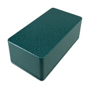 1590BS Style Aluminum Diecast Enclosure Emerald Green Hammer