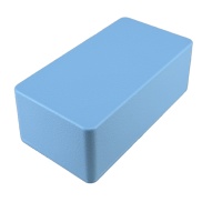 1590BS Style Aluminum Diecast Enclosure Matte Sky Blue Sand Texture