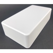 1590B Style Aluminum Diecast Enclosure MATTE WHITE SAND TEXTURE