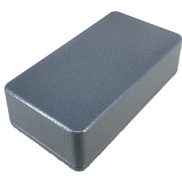 1590B Style Aluminum Diecast Enclosure Matte Gray Hammer