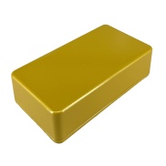 1590B Style Aluminum Diecast Enclosure Metallic Yellow Gold