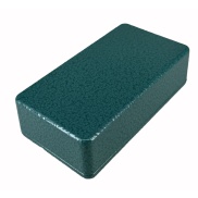 1590B Style Aluminum Diecast Enclosure Emerald Green Hammer