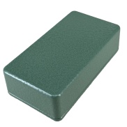1590B Style Aluminum Diecast Enclosure Olive Green Hammer