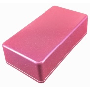 1590B Style Aluminum Diecast Enclosure METALLIC CANDY PINK