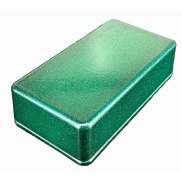 1590B Style Aluminum Diecast Enclosure METALLIC CANDY GREEN