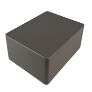 1590C Style Aluminum Diecast Enclosure Matte Brown Sand Texture
