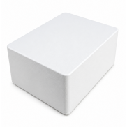 1590C Style Aluminum Diecast Enclosure MATTE WHITE SAND TEXTURE