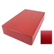 1590DD Style Aluminum Diecast Enclosure MATTE RED SAND TEXTURE