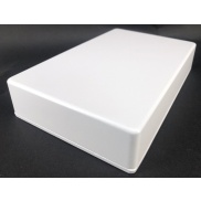 1590DD Style Aluminum Diecast Enclosure MATTE WHITE SAND TEXTURE