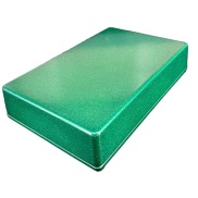 1590DD Style Aluminum Diecast Enclosure METALLIC CANDY GREEN