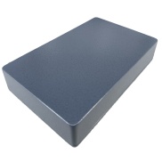 1590DD Style Aluminum Diecast Enclosure Matte Gray Hammer