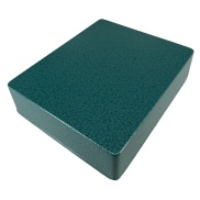 1590XX Style Aluminum Diecast Enclosure Emerald Green Hammer