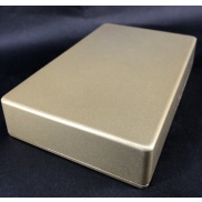 1590DD Style Aluminum Diecast Enclosure METALLIC LIGHT GOLD