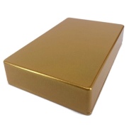 1590DD Style Aluminum Diecast Enclosure METALLIC DARK GOLD