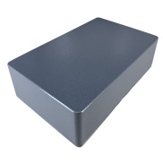 1590D Style Aluminum Diecast Enclosure Matte Gray Hammer