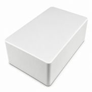 1590D Style Aluminum Diecast Enclosure MATTE WHITE SAND TEXTURE