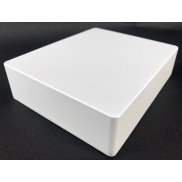 1590XX Style Aluminum Diecast Enclosure Matte White Sand Texture