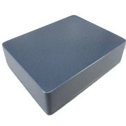 1590XX Style Aluminum Diecast Enclosure Matte Gray Hammer