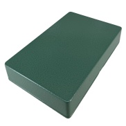 1590DD Style Aluminum Diecast Enclosure Olive green Hammer