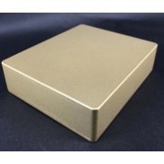1590XX Style Aluminum Diecast Enclosure METALLIC LIGHT GOLD