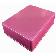 1590BB2 Style Aluminum Diecast Enclosure METALLIC CANDY PINK