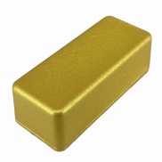 1590A Style Aluminum Diecast Enclosure Metallic Golden water texture