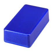 1590B Style Aluminum Diecast Enclosure METALLIC CANDY BLUE