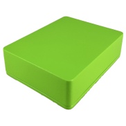1590BB2 Style Aluminum Diecast Enclosure Matte Green Sand Texture