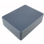 1590BB Style Aluminum Diecast Enclosure Matte Gray Hammer