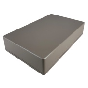 1590DD Style Aluminum Diecast Enclosure Matte Brown Sand Texture