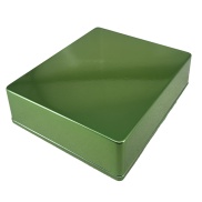 1590XX Style Aluminum Diecast Enclosure Chrome green