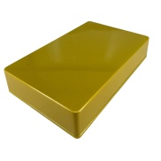 1590DD Style Aluminum Diecast Enclosure METALLIC CANDY GOLD